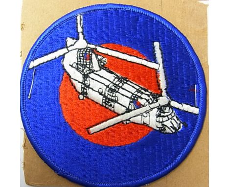 R.A.F. Helicopter Support Cloth Patch
