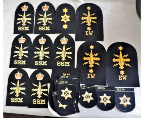 Royal Navy Patches - a collection of (25) including: S, SSM, SA, EW etc. Good mixed lot