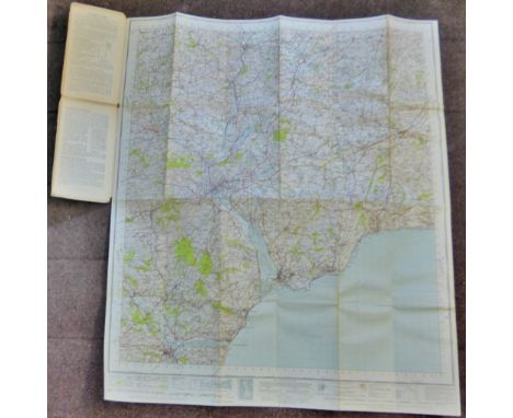 National Grid Ordnance Survey - One-Inch Map Of Great Britain. Sheet 176 Exeter, Published 1946. Good.