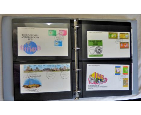 Malaysia 1957-1982 Collection of First Day Covers, also Hong Kong, Guernsey etc, (70 approx)