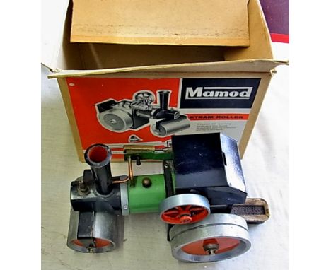A Mamod Steam Roller-older SR1, used lot EF with Box EF no roof