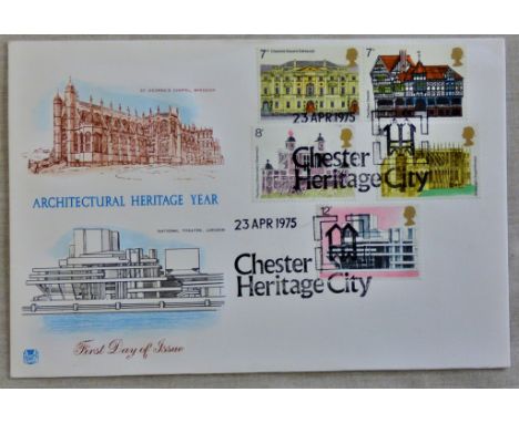 FDC - Great Britain (23rd April 1975) Architectural Heritage Year  Chester Heritage City, Spec h/s, u/a.