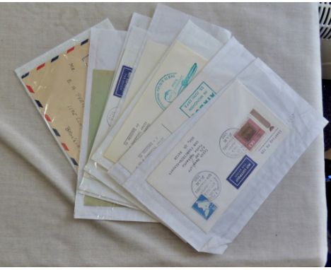 Germany 8 Airmail and First Flight covers 1948-81 with a variety of aircraft flown and destinations. XXXX