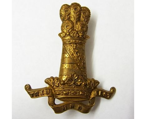 The 11th (Prince Albert's Own) Hussars WWI Cap badge (Brass, lugs) K&K: 766