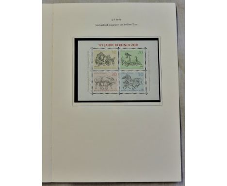 Germany 1969 Berlin World congress souvenir pack - Deutsche Post Issue to delegates with u/m mint sets to min sheets.