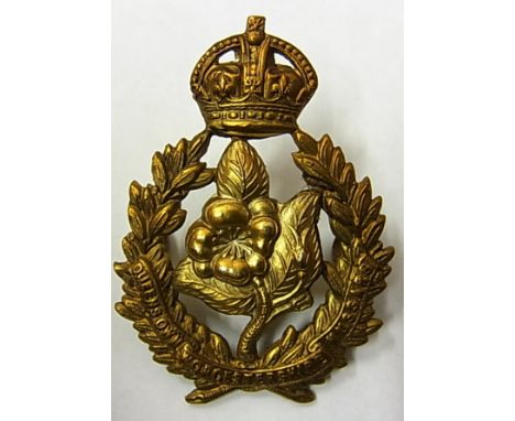 The Queen's Own Worcestershire Hussars (Yeomanry) cap badge (Bi-metal, lugs) K&K: 1458