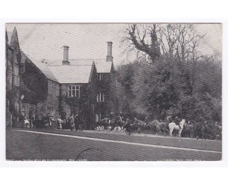 Wiltshire/Hunting the south West Wilts Foxhounds meet at Zeals House, used Mere duplex 1906