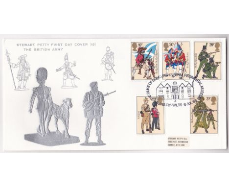 Great Britain 1983 British Army First Day Cover  Duke of Edinburgh  and Royal Regimental Museum.  Stewart Petty A/L..  B.F.D.