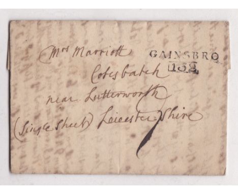 Leicestershire 1816 EL Mountsorrel/97 to Rugby, m/s '8' rate, XX