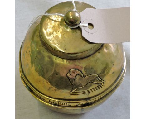 Wembley Exhibition 1924-Lipton's Brass Tea Caddy-Scarce