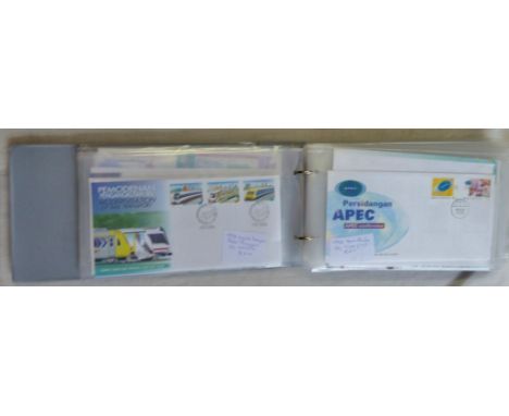 Malaysia 1997-2001 Collection of First Day Covers, unaddressed some better, fine range of thematic issues miniature sheets (5