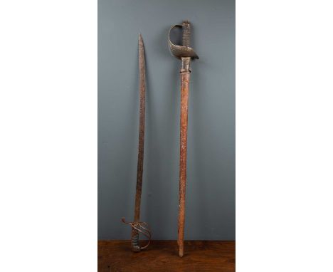 A George V British Officer's sword by J.R. Gaunt &amp; Son together with a scabbard, the blade 83cm in length overall 101cm i