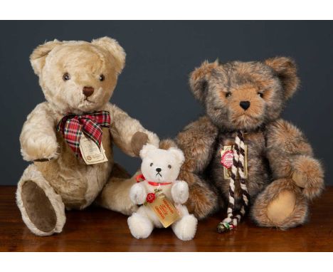 A group of three Hermann bears, two Limited Edition growler bears, 16/1000 and 344/3000, 42cm high and one Hermann Original, 