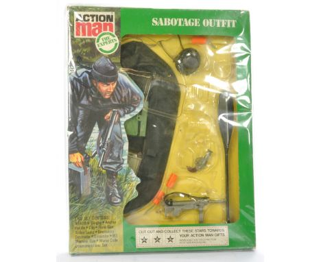 Palitoy Action Man comprising 'The Experts' Sabotage Outfit. Mostly Complete with original packaging. Packaging looks to be g