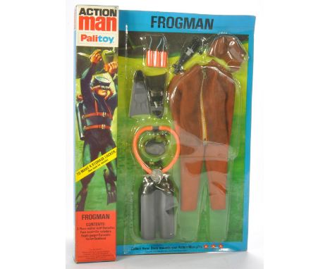 Palitoy Action Man comprising No. 34321 Frogman Outfit. Complete with original packaging. Packaging looks to be very good wit