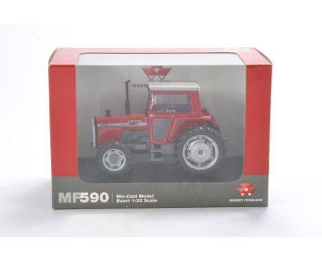 Farm model interest comprising Universal Hobbies 1/32 Massey Ferguson 590 Tractor. Looks to be excellent and without obvious 