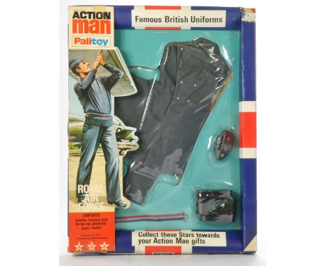 Palitoy Action Man comprising Famous British Uniforms No. 34171 Royal Air Force. Complete with original packaging. Packaging 