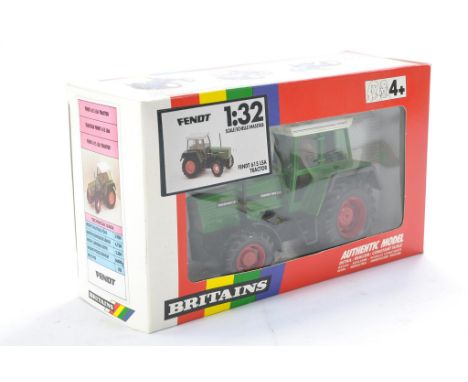 Britains Farm 1/32 issue comprising No. 9504 Fendt 615 LSA Tractor. No obvious sign of wear in very good to excellent box, ex