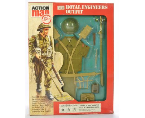 Palitoy Action Man comprising 'The Soldiers' Royal Engineers Outfit. Complete with original packaging. Packaging looks to be 