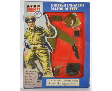 Palitoy Action Man comprising 'The Officer's' Uniforms British Infantry Major Outfit. Complete with original packaging. Packa