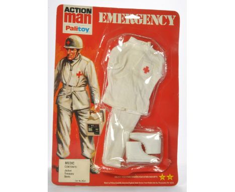 Palitoy Action Man comprising Emergency Series No. 34521 Medic. Complete but not sealed, card fair to good. 