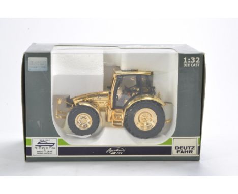 Universal Hobbies 1/32 Deutz Agrotron Sieberg Gold Edition Tractor, limited to only 100. Looks to be excellent in original bo