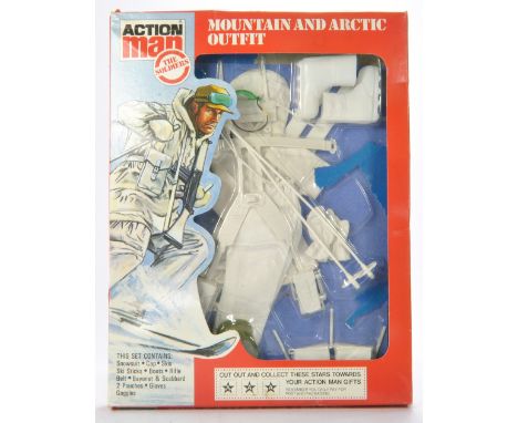 Palitoy Action Man comprising 'The Soldiers' Mountain and Arctic Outfit. Complete with original packaging. Packaging looks to