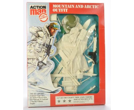 Palitoy Action Man comprising 'The Soldiers' Mountain and Arctic Outfit. Complete with original packaging. Packaging looks to