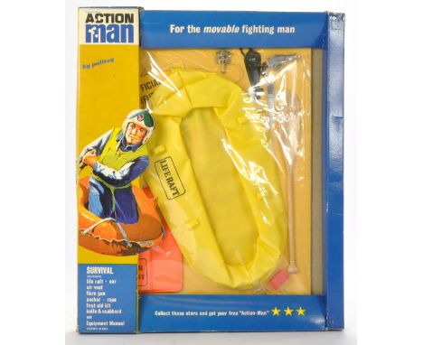 Palitoy Action Man comprising No. 34301 Survival Outfit. Complete with original packaging. Packaging looks to be very good to