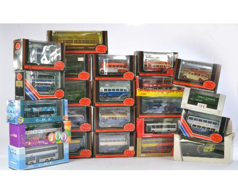 Diecast model group comprising of 23 boxed issues including Corgi No. 44502 Duple Metsec Trident, EFE No. E 10501, Corgi New 
