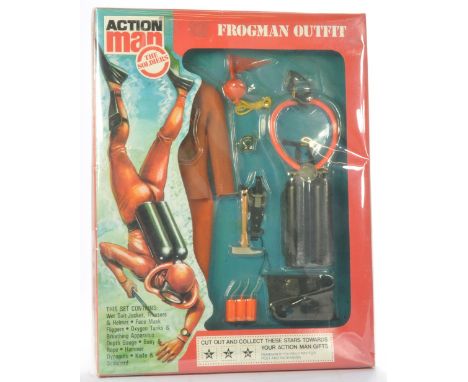 Palitoy Action Man comprising 'The Soldiers' Frogman Outfit. Complete with original packaging. Packaging looks to be excellen
