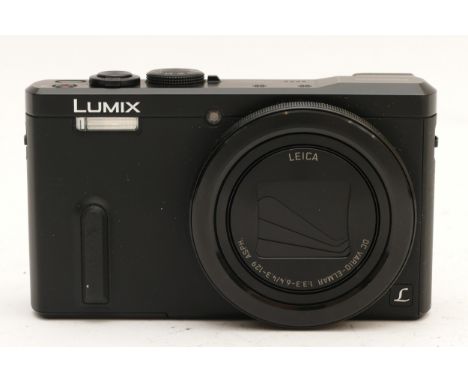 A Panasonic Lumix TZ60 digital camera, with an in-built Leica lens, boxed.