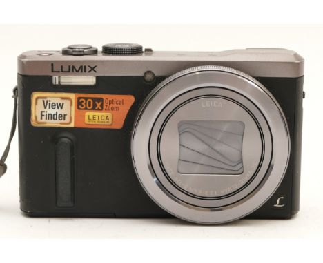 A Panasonic Lumix TZ60 digital camera, with an in-built Leica lens, boxed.