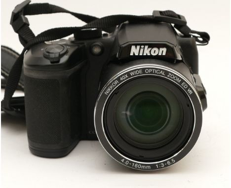 A Nikon Coolpix B500 digital camera. 