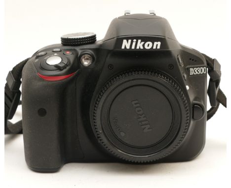 A Nikon D3300 digital SLR camera, serial no. 6292162, body only.