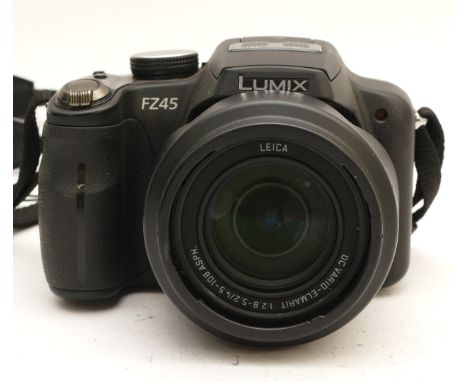 A Panasonic Lumix FZ45 digital camera, with a Leica lens.