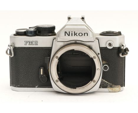 A Nikon FM2 film camera, body only.