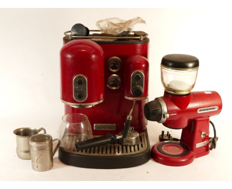 A Kitchen Aid coffee maker, together with a coffee percolator. (2)