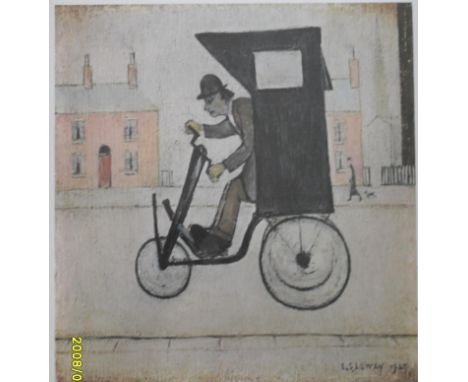 Laurence Stephen Lowry R.A. (1887-1976); THE CONTRAPTION,  a signed limited edition coloured print  signed in pencil lower ri