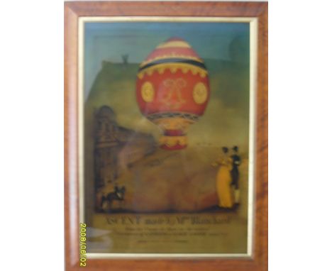 Polychrome print depicting:  ASCENT MADE BY MME. BLANCHARD FROM THE CHAMP-DE-MARS FOR THE NUPITAL CERMONIES OF NAPOLEON & MAR