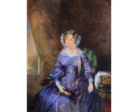 British School (19th century) Portrait of Susannah Mary Minchin (née Cherry) (1802-1874) Watercolour, 31.5cm by 24cm   Susann