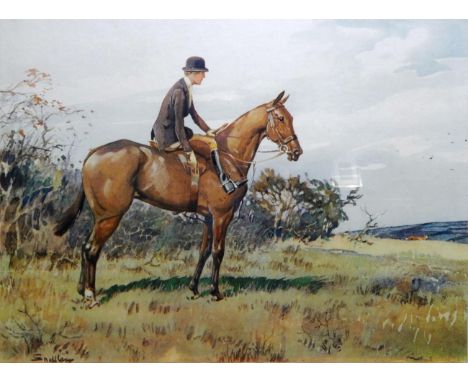 Charles Johnson Payne, called ''Snaffles'' (1884-1967) ''Great Banks There Was Below In The Fields'' Signed, coloured print, 