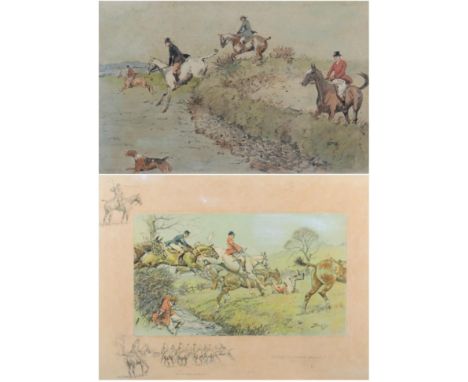 Charles Johnson Payne, called ''Snaffles'' (1884-1967) ''Prepare To Receive Cavalry'' Signed, coloured print, bears the Snaff