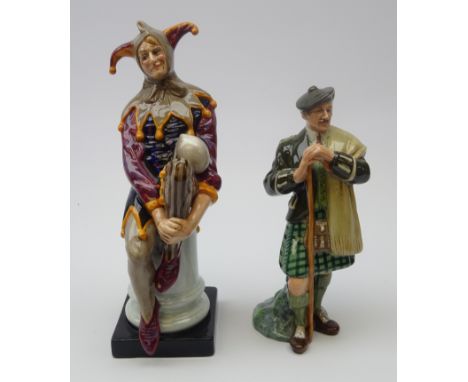 Two Royal Doulton figures: The Jester Modelled by Cecil Noke HN 2016 and The laird HN 2361 (2) Condition Report Excellent con