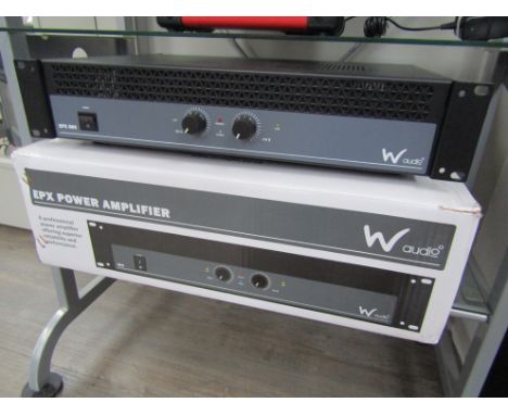 A W Audio EPX-800 power amplifier, boxed 
