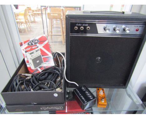 A B&amp;M Jubilee amplifier, Tone City Golden Plexi pedal and an EVH Micro Stack amplifier, etc 