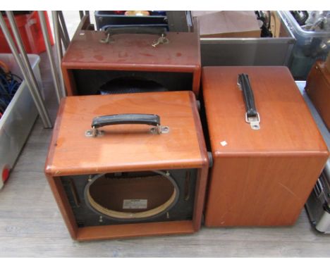 Four amplifier cases together with mixed amplifier fittings etc
