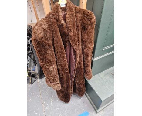 A vintage fur coat.