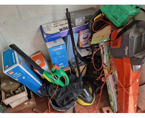A qty of various power tools and garden items etc.,