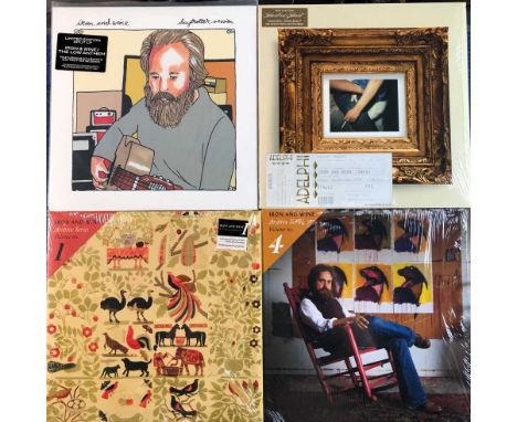 Iron &amp; Wine  - 7 LP records and 5 x 12" EPS, Daytrotter session 2011 limited edition (B/W low anthem) Archive series numb